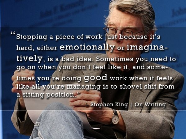 Stephen King quote on writing