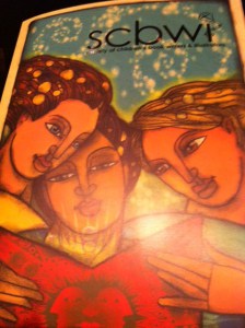 This year's SCBWI conference folder. Artwork by David Diaz, design by Sarah Baker