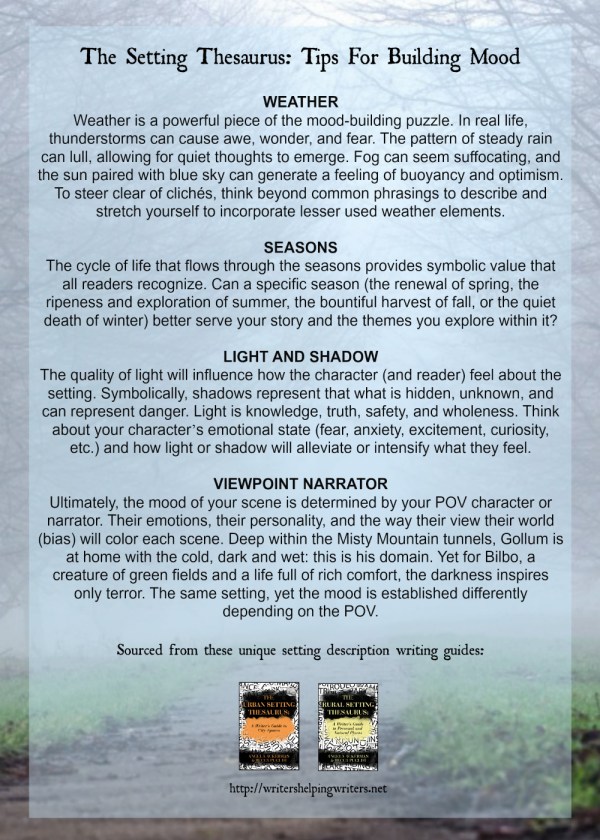 Tips on creating mood in stories