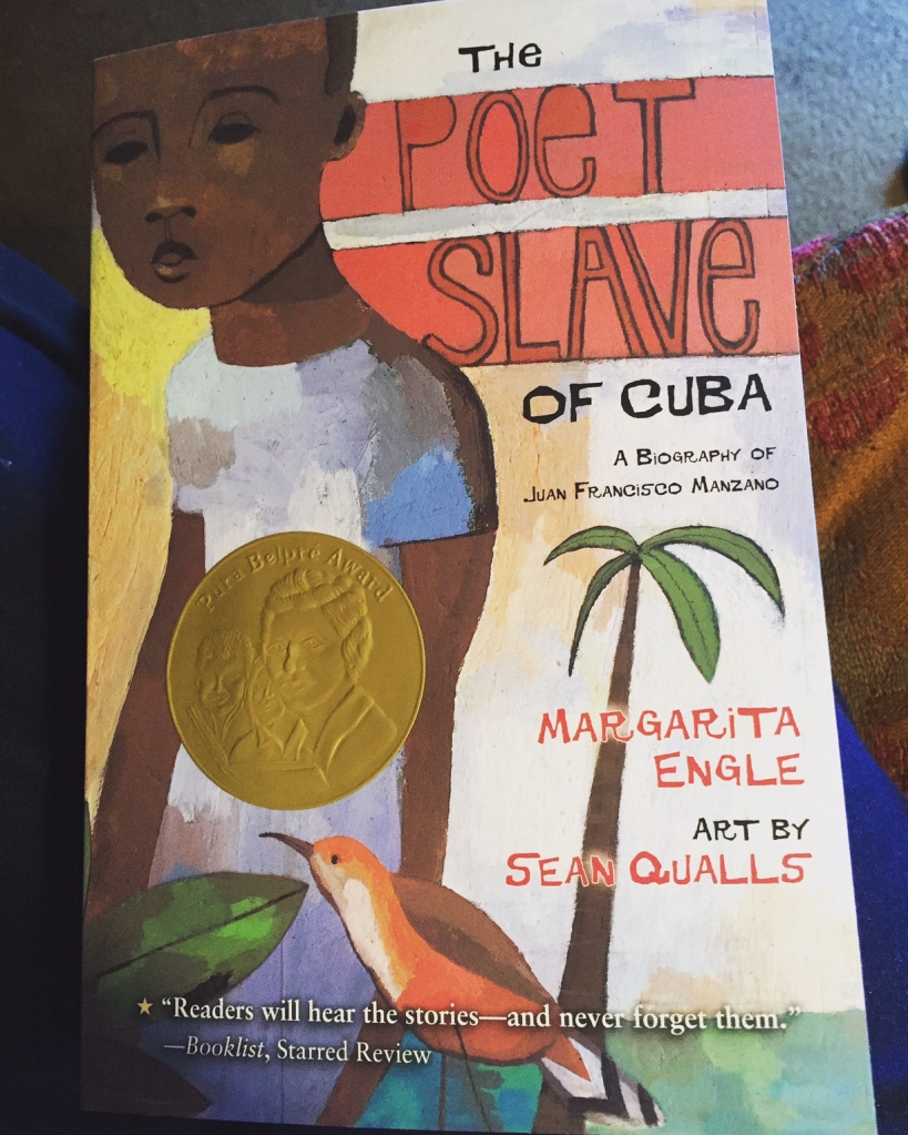 Book of poetry, cuban poet Juan Francisco Manzano