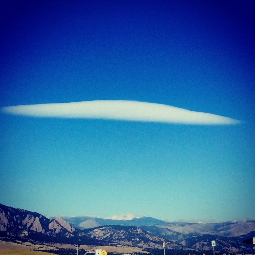 UFO Cloud Over Boulder, CO